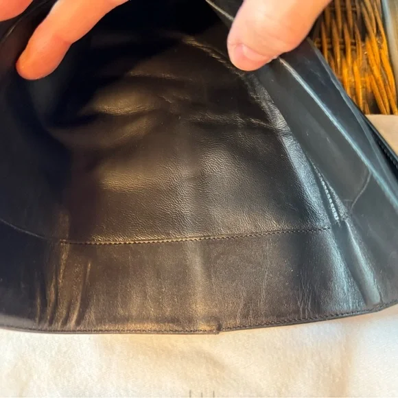 Versace Black Leather Platform Boots